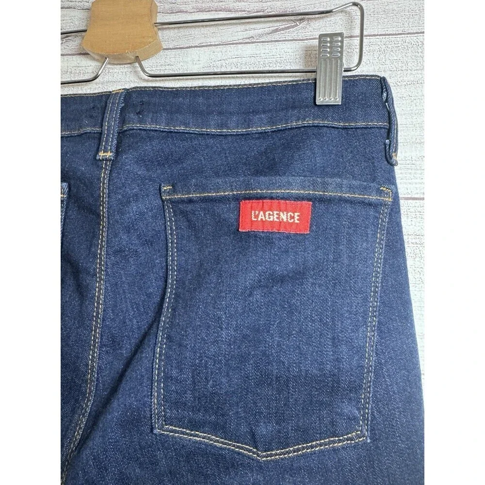 L’agence Zeppelin High Rise Skinny Jeans In Rinse Wash Size 30